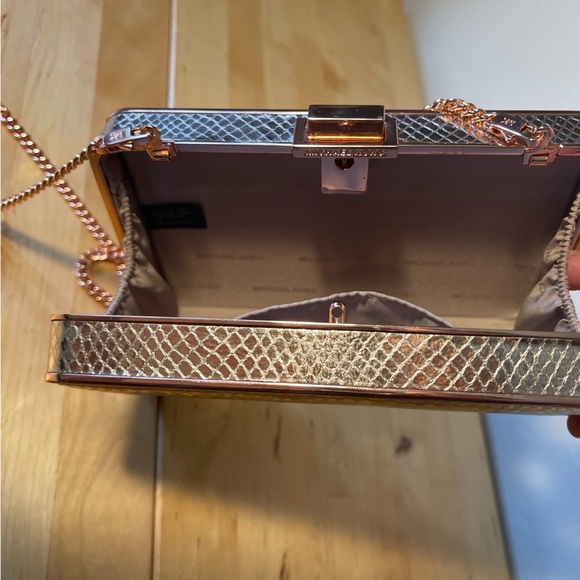 Michael Michael Kors Pearl Medium Box Clutch - Picture 8 of 14